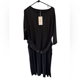 BloomChic 3/4 Sleeve Belted Black Maxi Dress Women’s 18/20